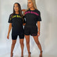 Neon Pink T-Shirt & Shorts Set