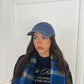 Vintage Blue White Kisses Cap