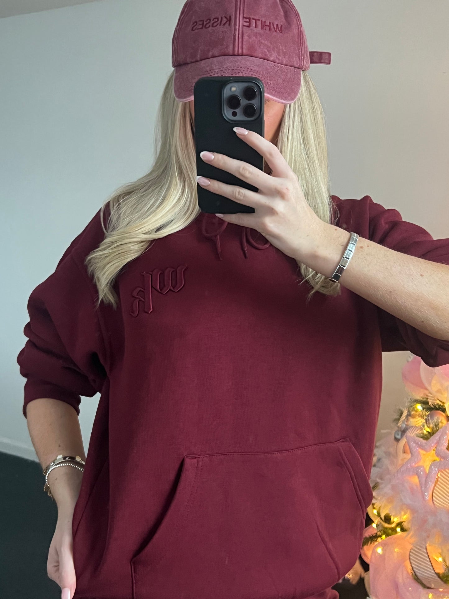 Burgundy 3D WK Hoodie