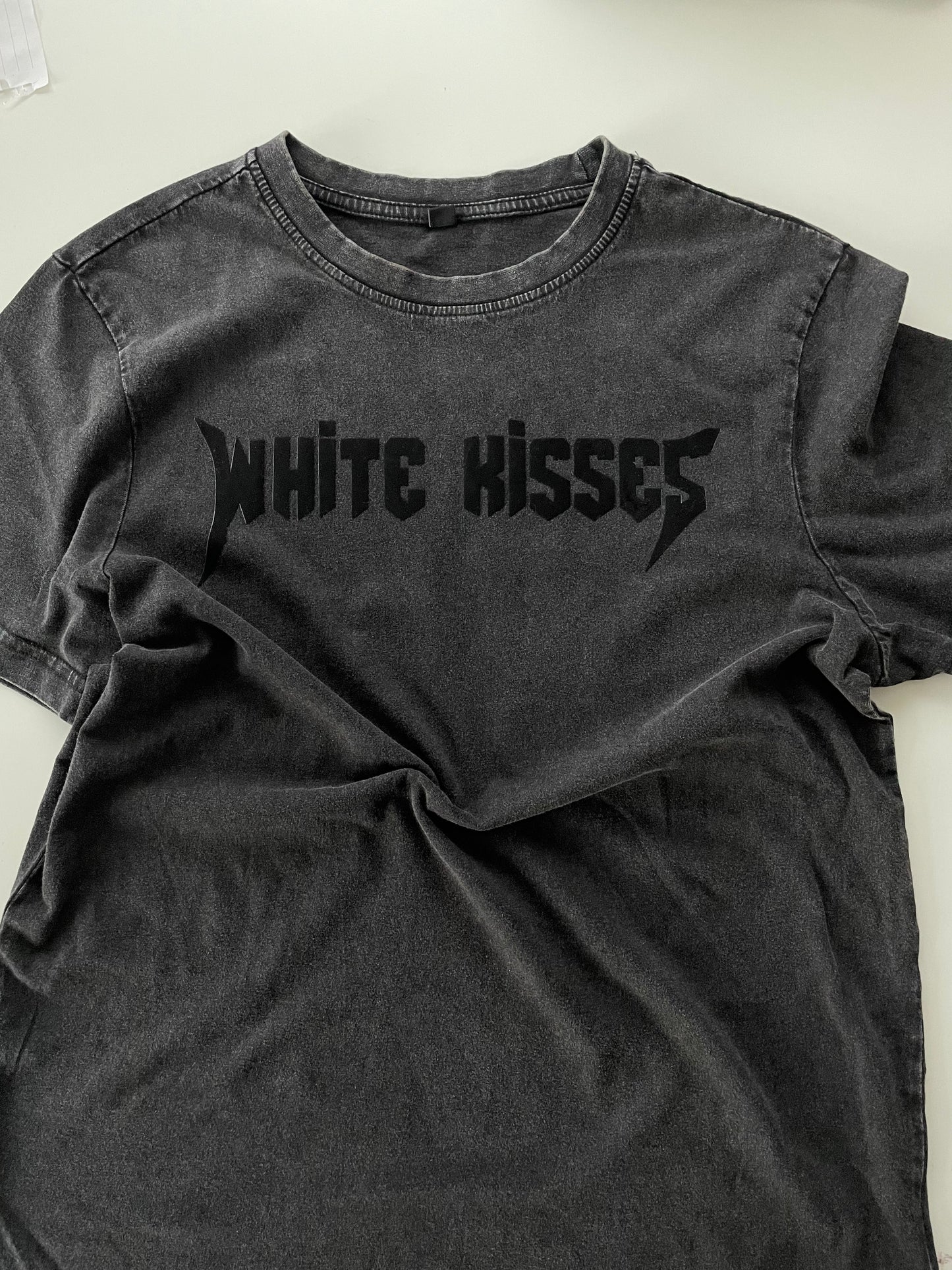 Acid Wash White Kisses T-Shirt