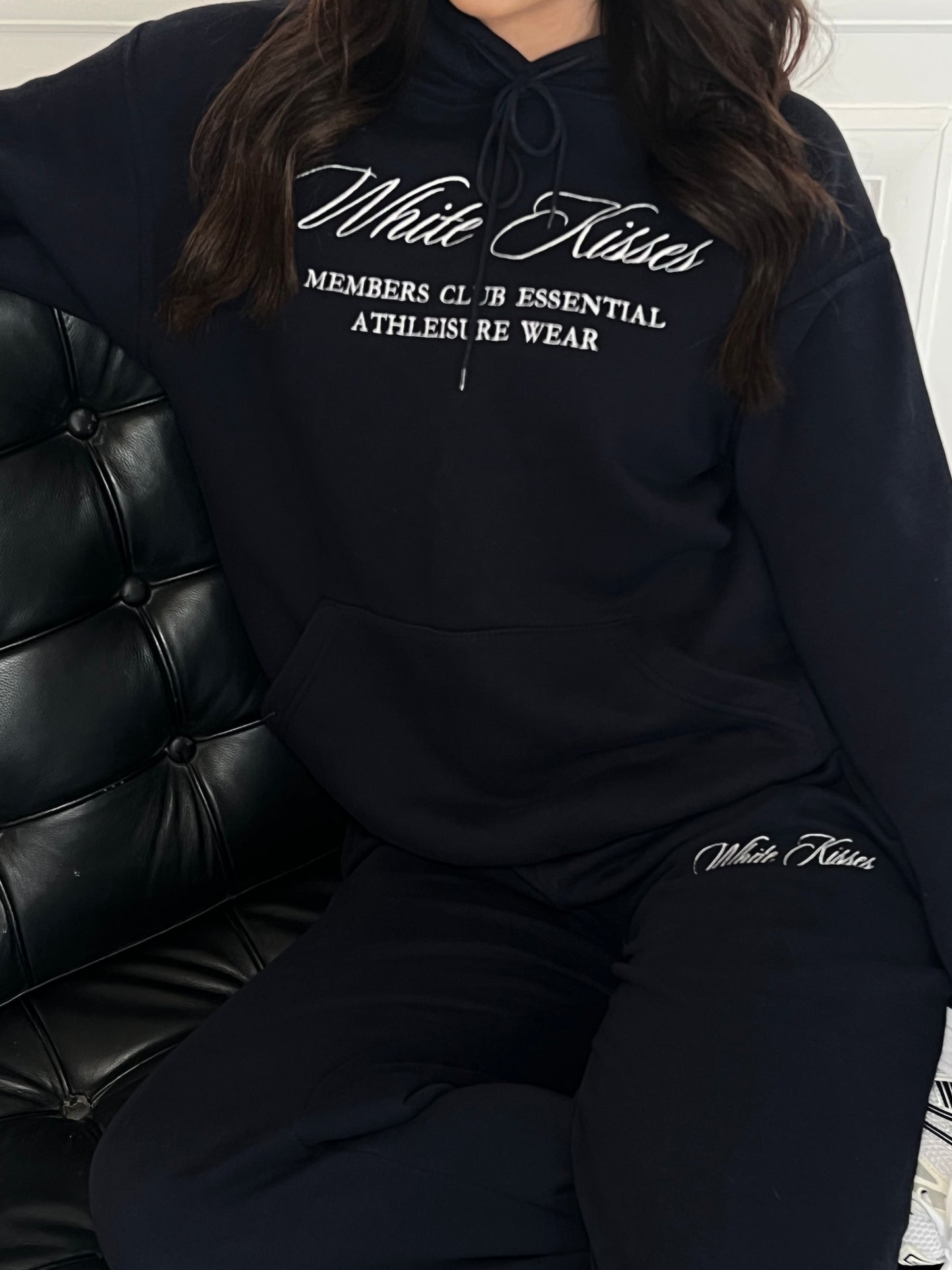 Members Only Navy & White Hoodie