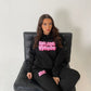 Black and Pink Bubble Hoodie