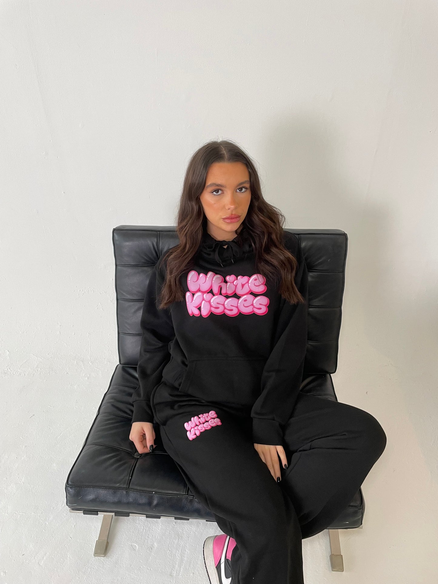 Black and Pink Bubble Hoodie