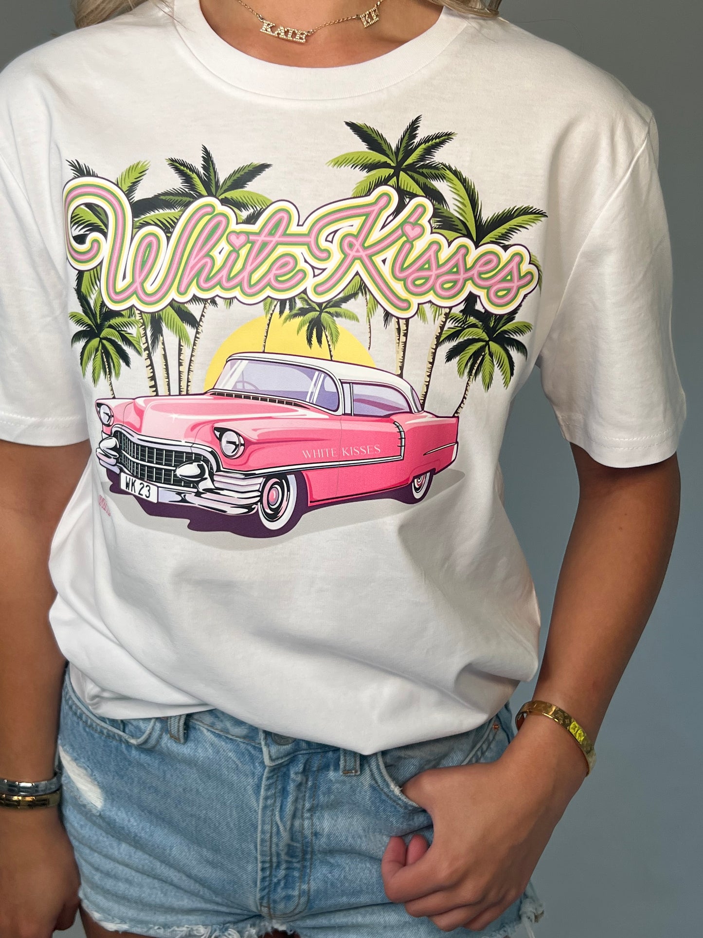 Palm Springs White T-Shirt