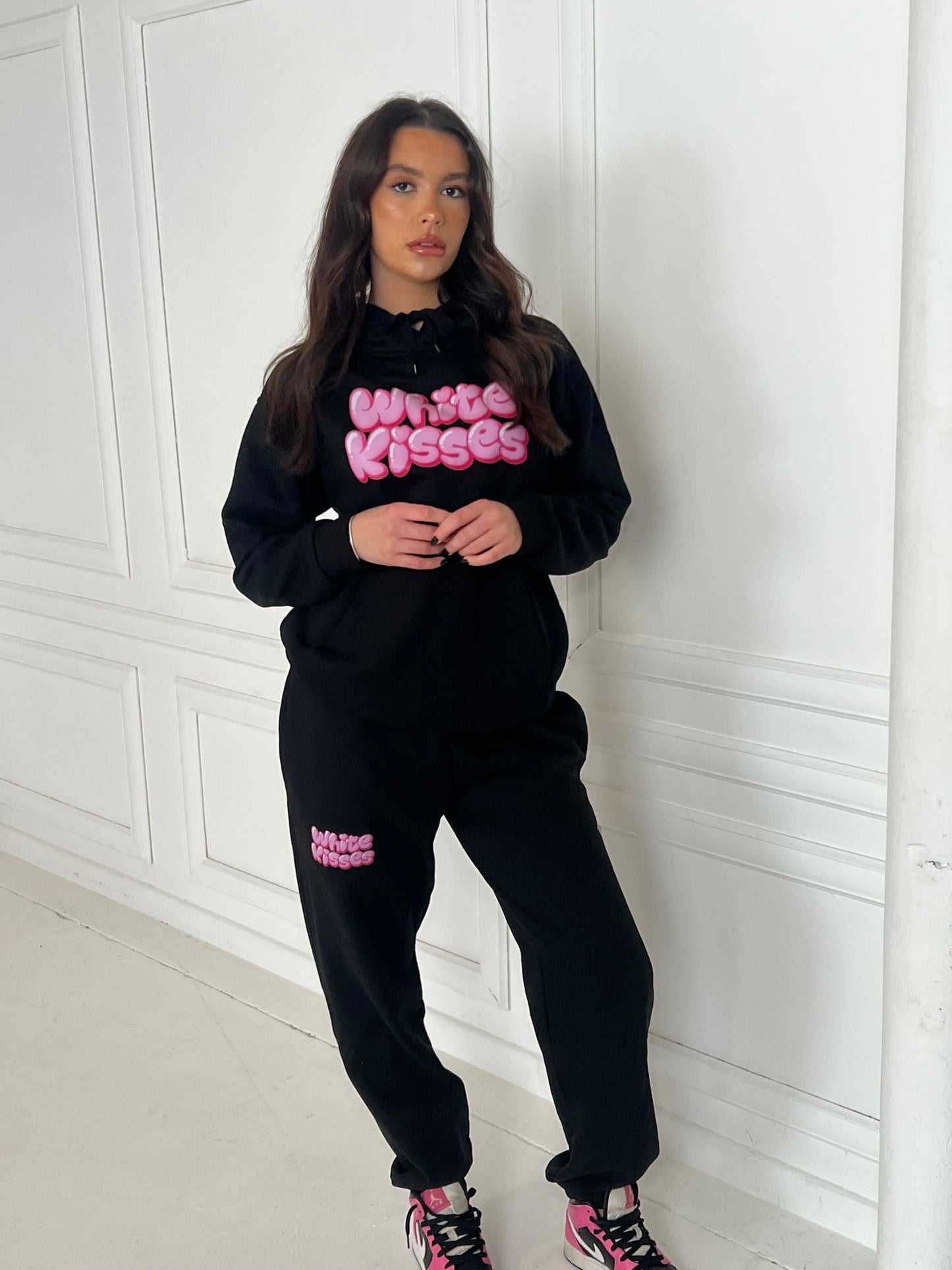 Black and Pink Bubble Hoodie