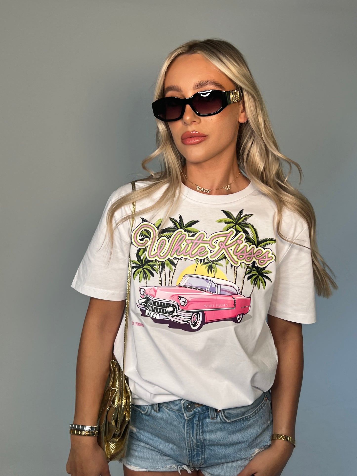 Palm Springs White T-Shirt