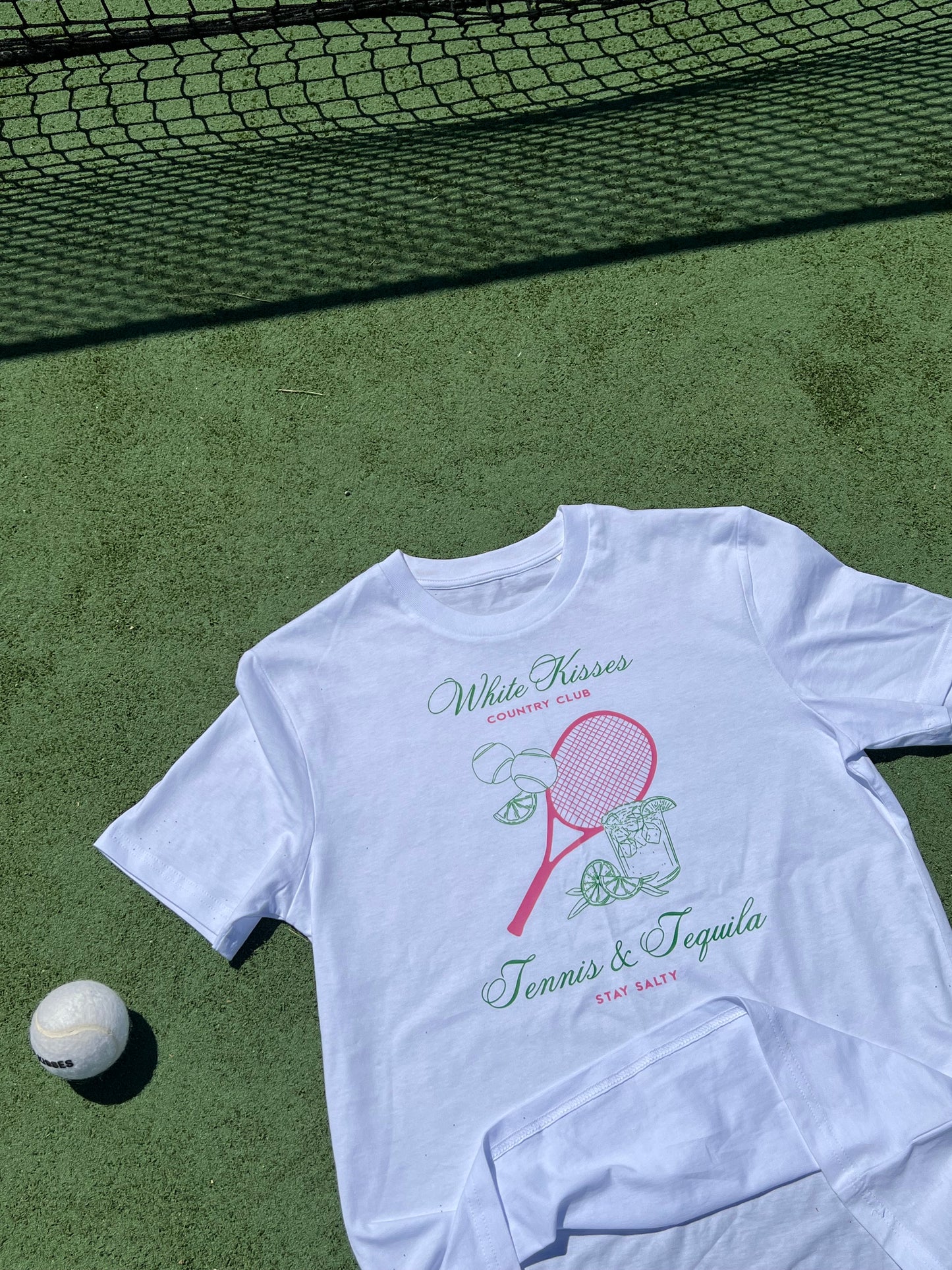 Green & Pink Tennis & Tequila T-Shirt