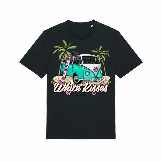 Black White Kisses Surf T-Shirt