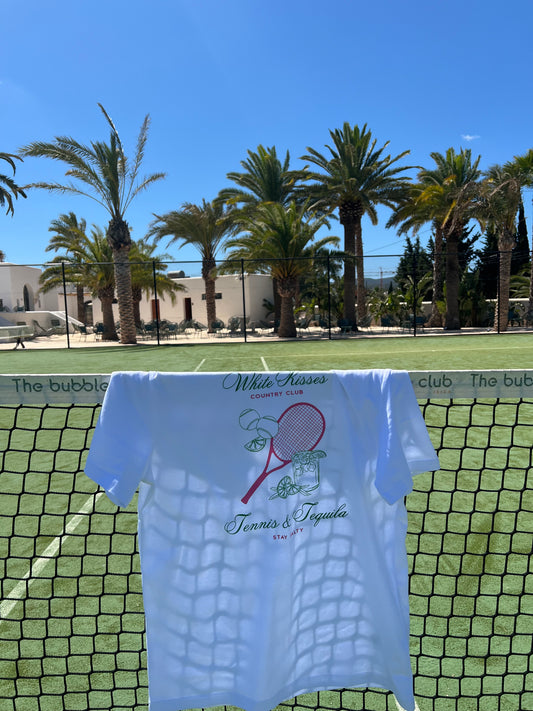 Green & Pink Tennis & Tequila T-Shirt