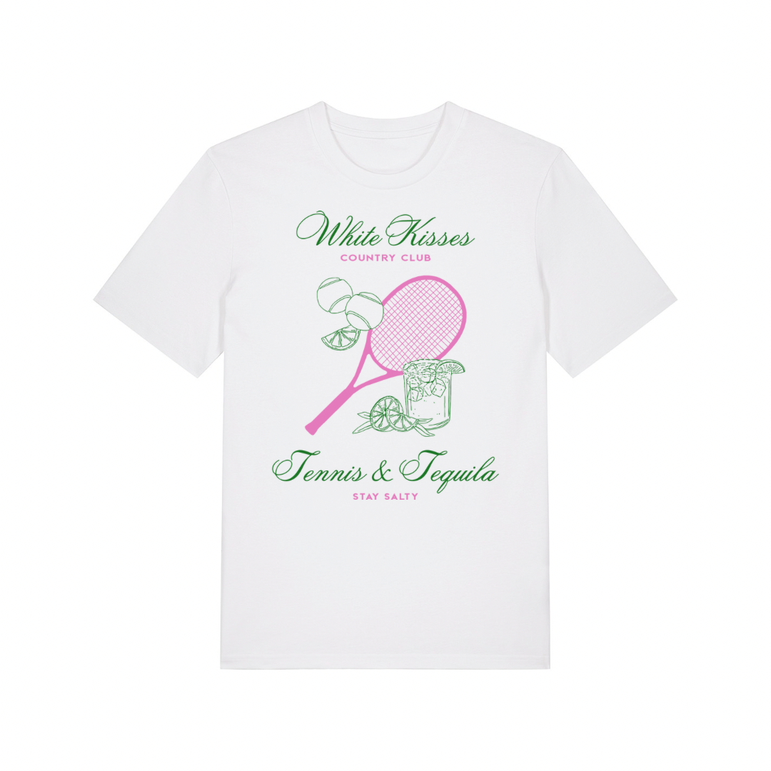 Green & Pink Tennis & Tequila T-Shirt