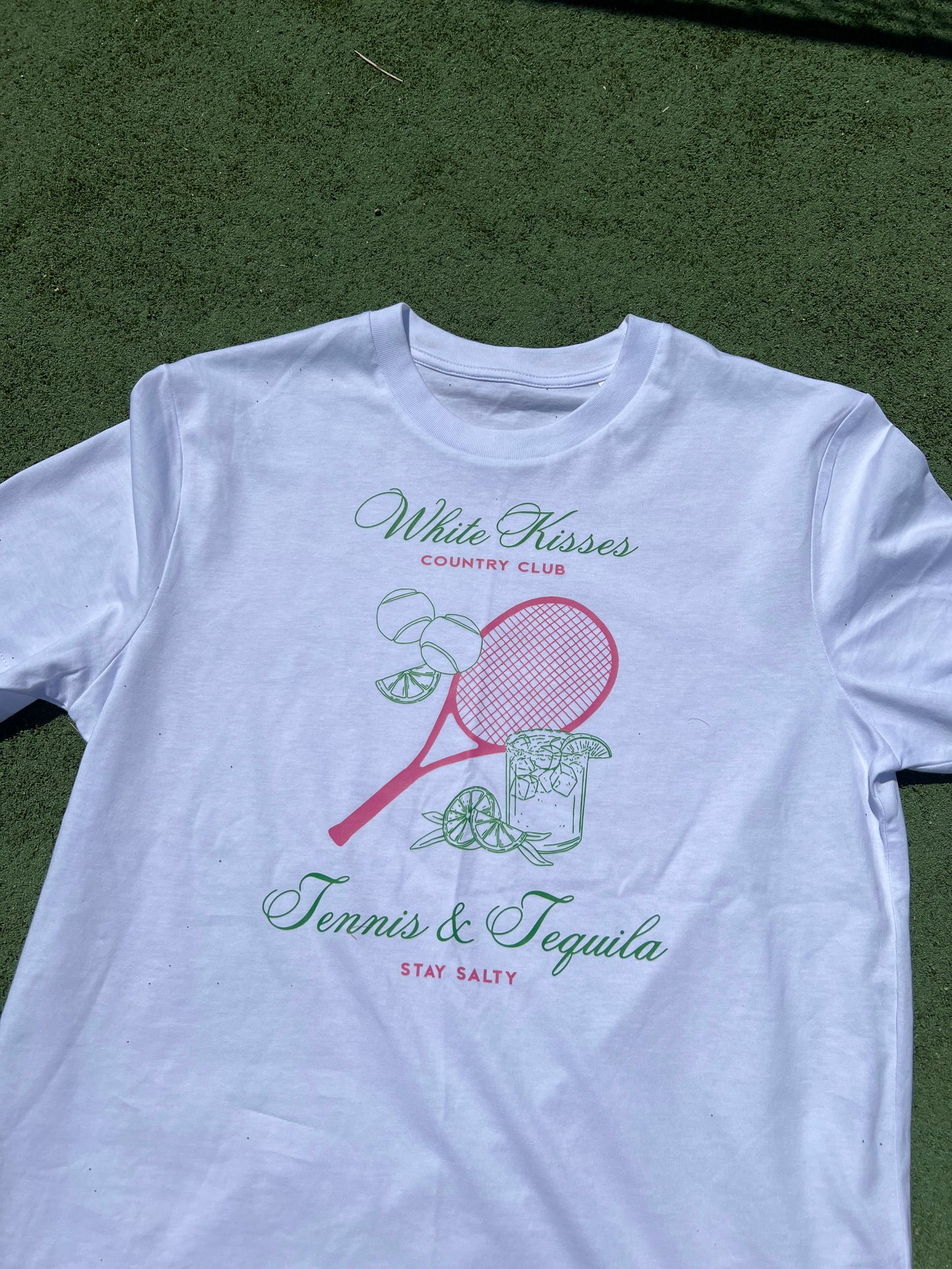 Green & Pink Tennis & Tequila T-Shirt