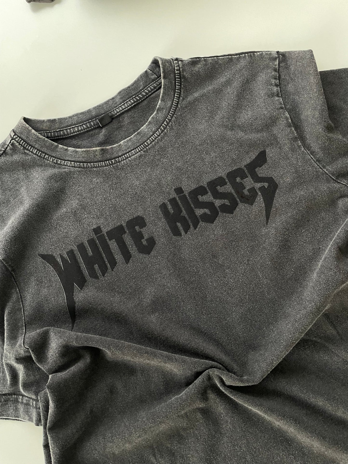 Acid Wash White Kisses T-Shirt