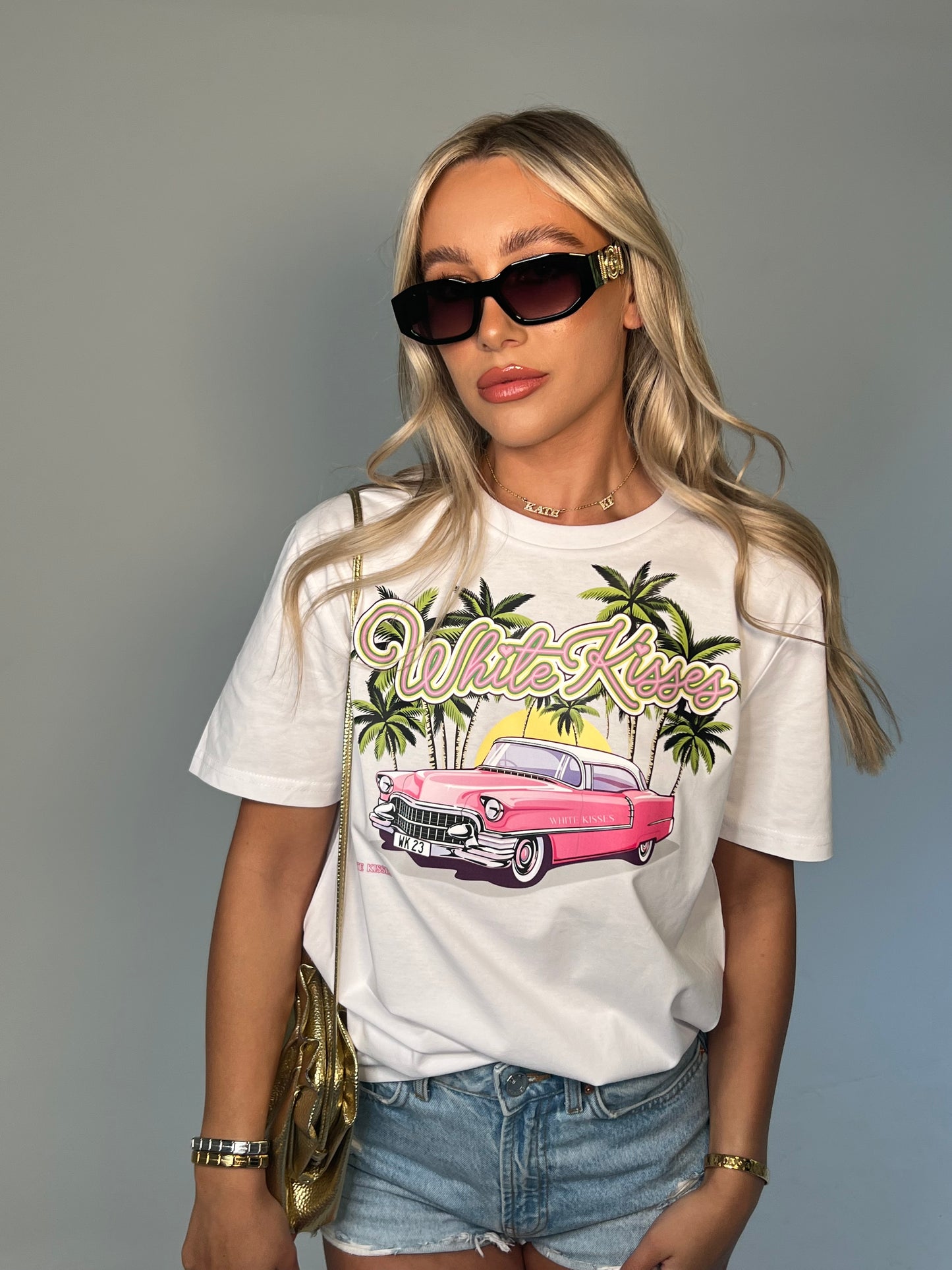 Palm Springs White T-Shirt