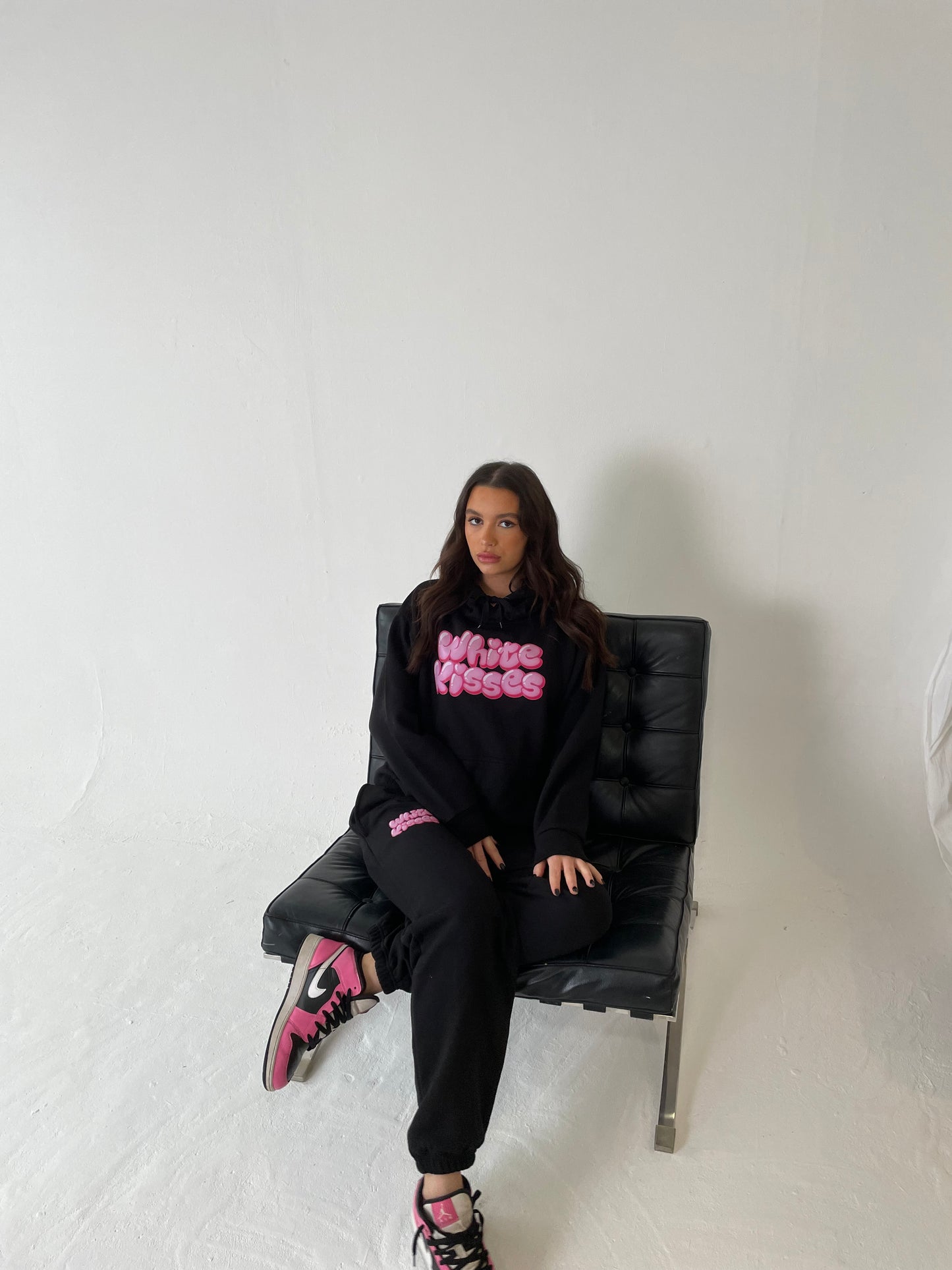 Black and Pink Bubble Hoodie